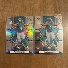 2022 Mosaic Travon Walker #286 NFL Debut Silver Prizm!! + Base NFL Debut Rookie
