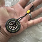 Invicta Racing Tire Wheel Keychain Black Yellow Collectible — photo 3