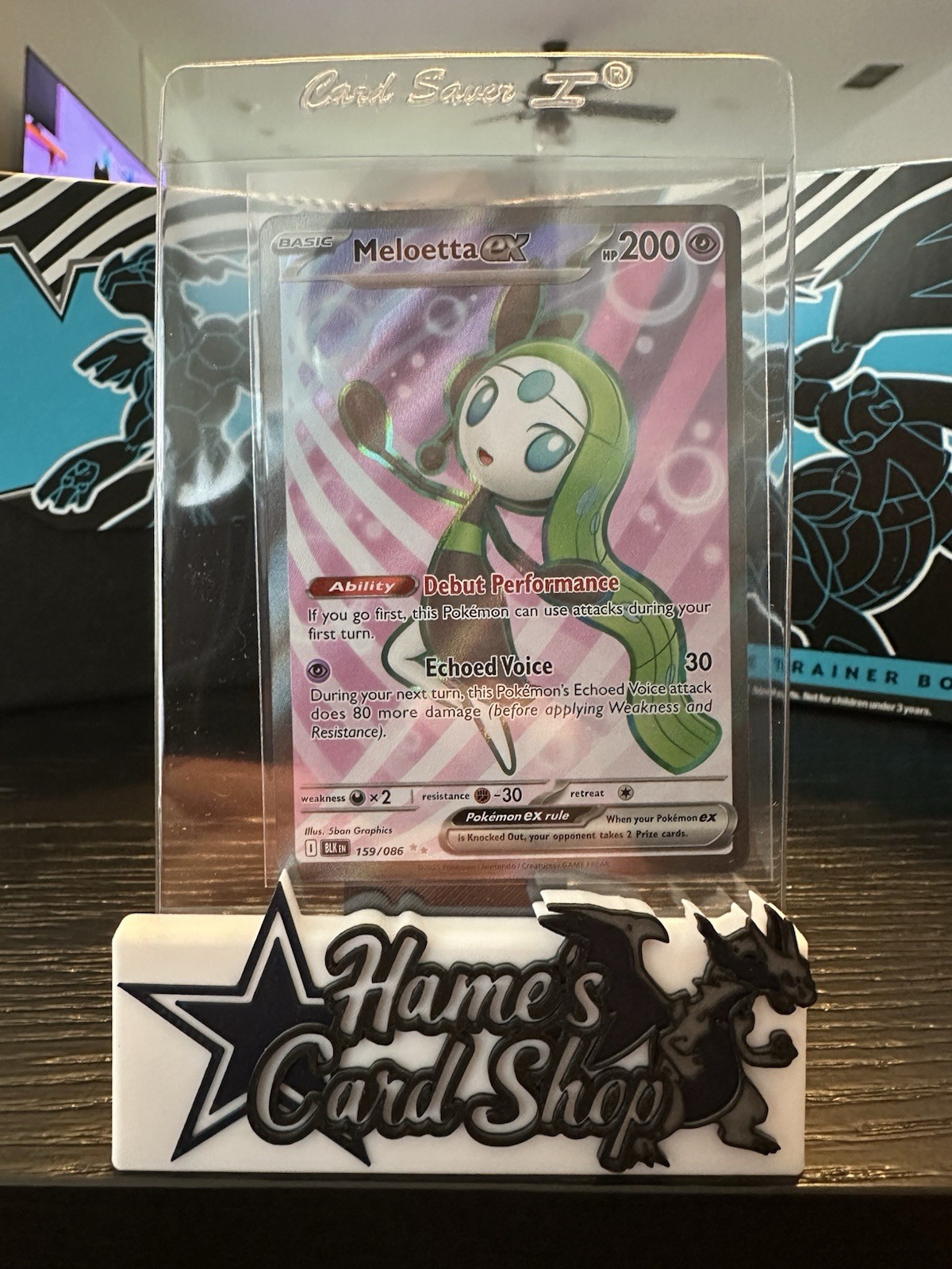 Meloetta ex 159/086 Full Art - Pokemon TCG Sv: Black Bolt English NM