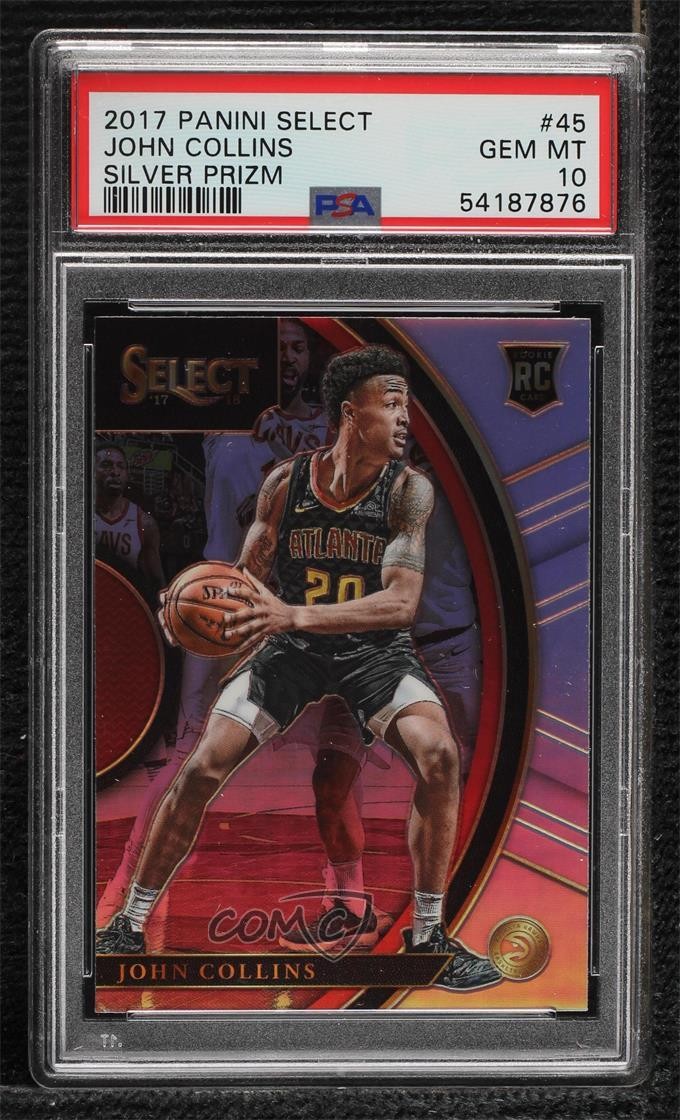 2017 Panini Select Concourse Silver Prizm John Collins PSA 10 GEM MT Rookie RC