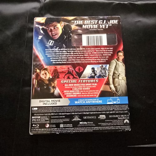 Snake Eyes: G.I. Joe Origins (Blu-ray, 2021) - Picture 3 of 7
