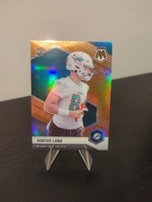 2021 Panini Mosaic Football Honeycomb Prizm Hunter Long Rookie Card #384 SP. rookie card picture