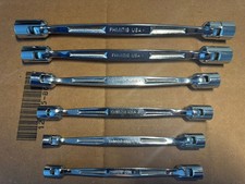 Snap-on Tools Usa Rare Metric Double End Flex-head Wrench Set