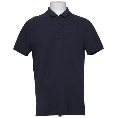 Versace Collection, Poloshirt, Größe: XXL, Blau, Baumwolle, Einfarbig #Max