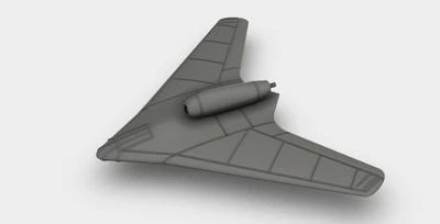 MODELLDEPOT Gotha P.60 Jagdflugzeug Nurflügler Prototyp Bausatz 3D Druck 1:100 - 1:35