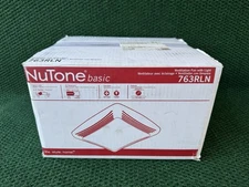 NuTone 763RLN Basic Ceiling Bathroom Ventilation Fan w/ Light 50 CFM 2.5 Sones