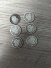 1901 1907-O 1916 1914 1912 1914 Barber Dimes Silver Coins Coin Lot Of 6