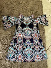 Tiana B ~ Women's Summer Dress ~ Size 6 ~ Flutter Sleeve Made in USA ~ Paisley