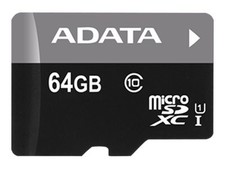 ADATA 64GB microSDHC Class 10 64GB MicroSDHC AUSDX64GUICL10A1-RA1