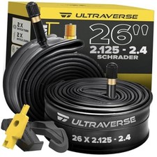 26" Bike Inner Tubes 26 x 2.125, 2.25, 2.30, 2.40 - Set of 2
