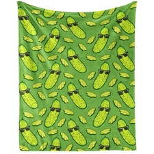 Pickle Blanket for Women Men, Cute Pickle Themed Design Printed Throw Blanket...