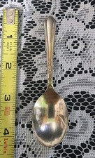 NURSERY SILVER PLATE VINTAGE 1932 JUNE PATTERN SILVERPLATED "4" BABY SPOON