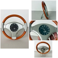 Steering Wheel Desk Clock Car Steering Wheel Clock Display tested  Working 