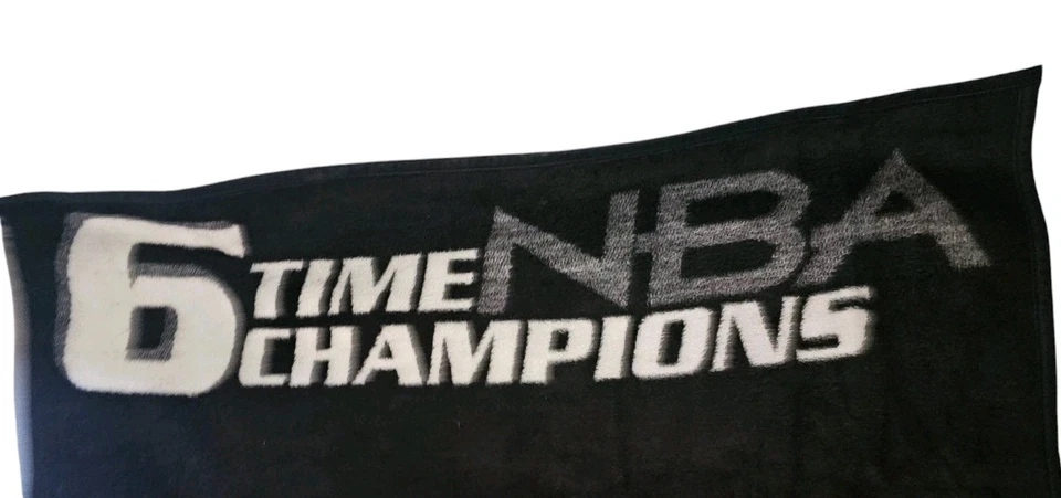 Vintage Biederlack Chicago Bulls Stadium Blanket NBA 6 Time Champion Black 56×76 - Image 4 of 4