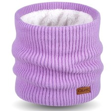 Winter Neck Warmer Men Ski Neck Gaiter Face Scarf Women Purple