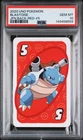 2020 UNO POKEMON JAPANESE BACK-RED-#5 BLASTOISE PSA 10