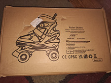Power Superb Adjustable Quad Roller Skates for Girls, Pink, Medium 2-4.5