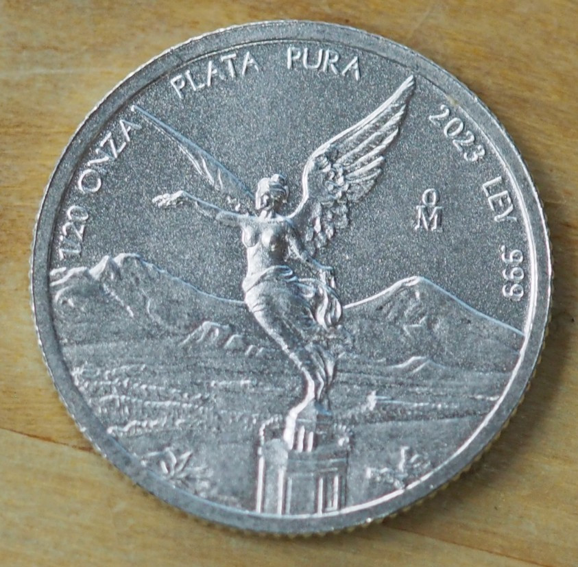 2023 Mexico 1/20 oz Silver Libertad BU .999 Fine Silver 38,800 Mintage FREE SHIP