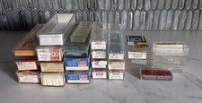 N Scale Lot Of 26 Size Brand Vary Train Storage Jewel Cases With Inserts EMPTY