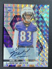 Lajohntay Wester 2025 Panini Mosaic Football Rookie Silver Mosaic Auto RC #366