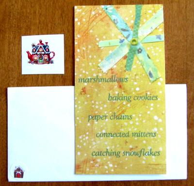 NOS American Greeting Christmas Card, Env. & Seal - Memories of Times with Mom