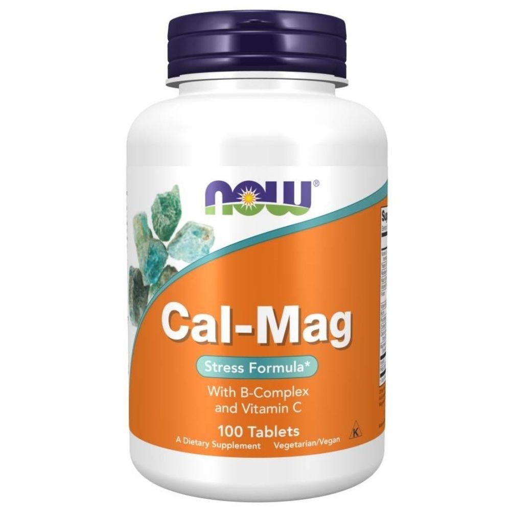 Now Foods Cal-Mag Stress Formula (calcio, magnesio, vitamina B) - 100 comprimidos