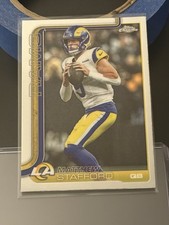 2025 Topps Chrome Football Matt Stafford Base #169 MVP Buyback Card LA Rams