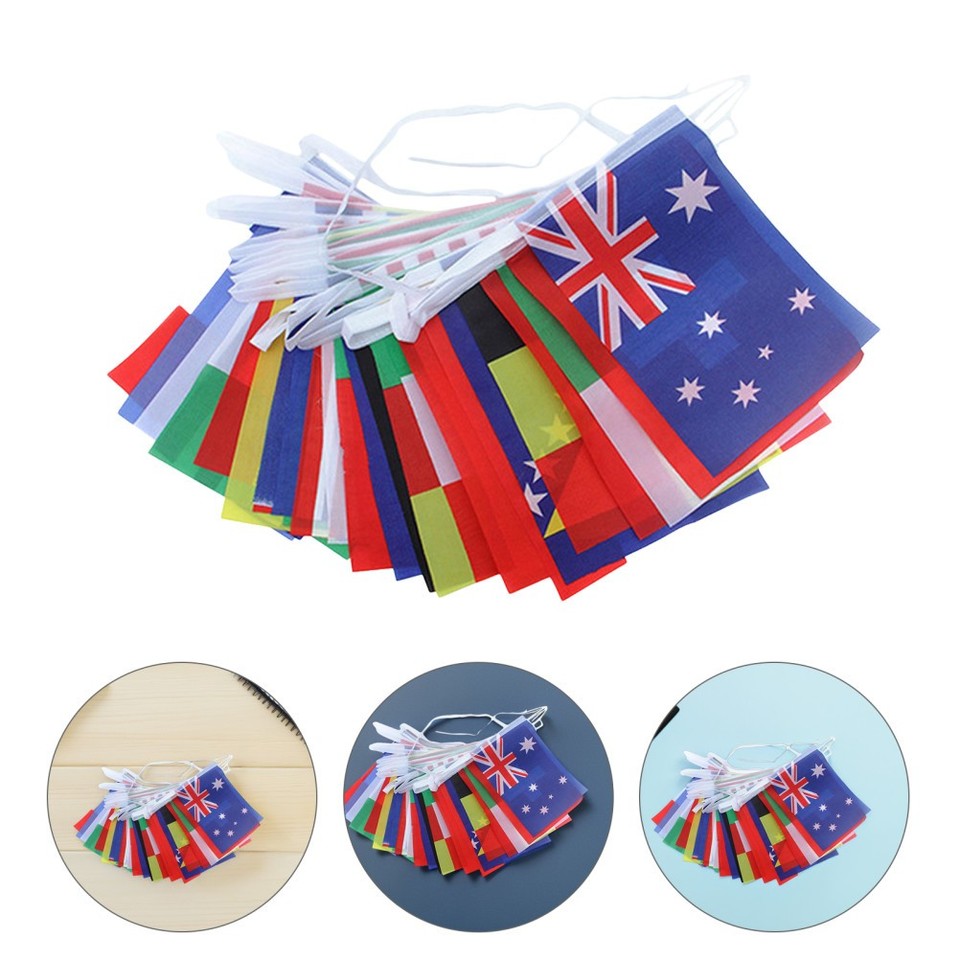 1 Set of Countries String Flag International Flag Banner Country Flag ...