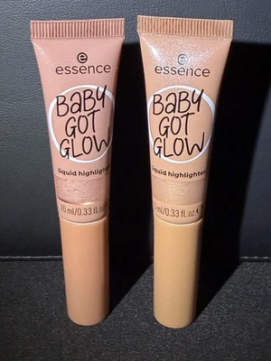 Essence Baby Got Glow Highlighter Lot 2 Rose Shine Breezy Bronze NEW - Image 1 of 4