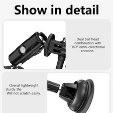 Suction Cup Mount Base for Pocket 3 Action Camera On Car Windshield Truck Use