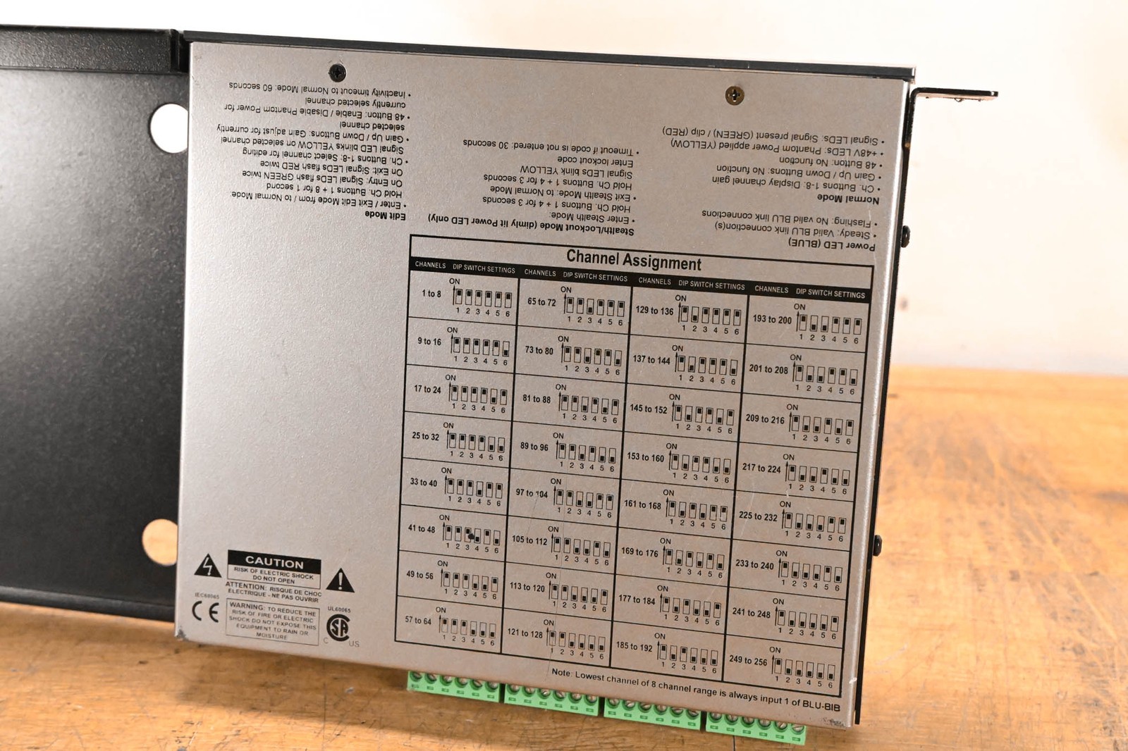 BSS BLU-BIB Break-In Box 8-Channel Input Expander (NO POWER SUPPLY) CG01UMT
