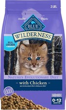 Blue Buffalo Wilderness Kitten Dry Cat Food Chicken 2 lb Grain-Free NEW 11.50 per pound