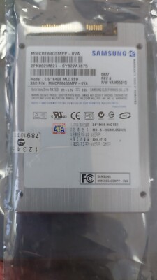 Samsung 64GB MMCRE64G5MPP MLC SSD SATA 2.5'' Hard Drive