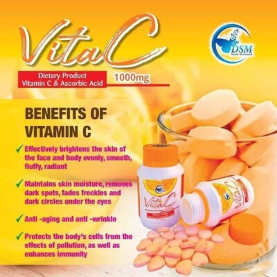 Complément Alimentaire Vitamine C 1000mg - 60 Comprimés Antioxydants, Pour Système Immunitaire Et énergie