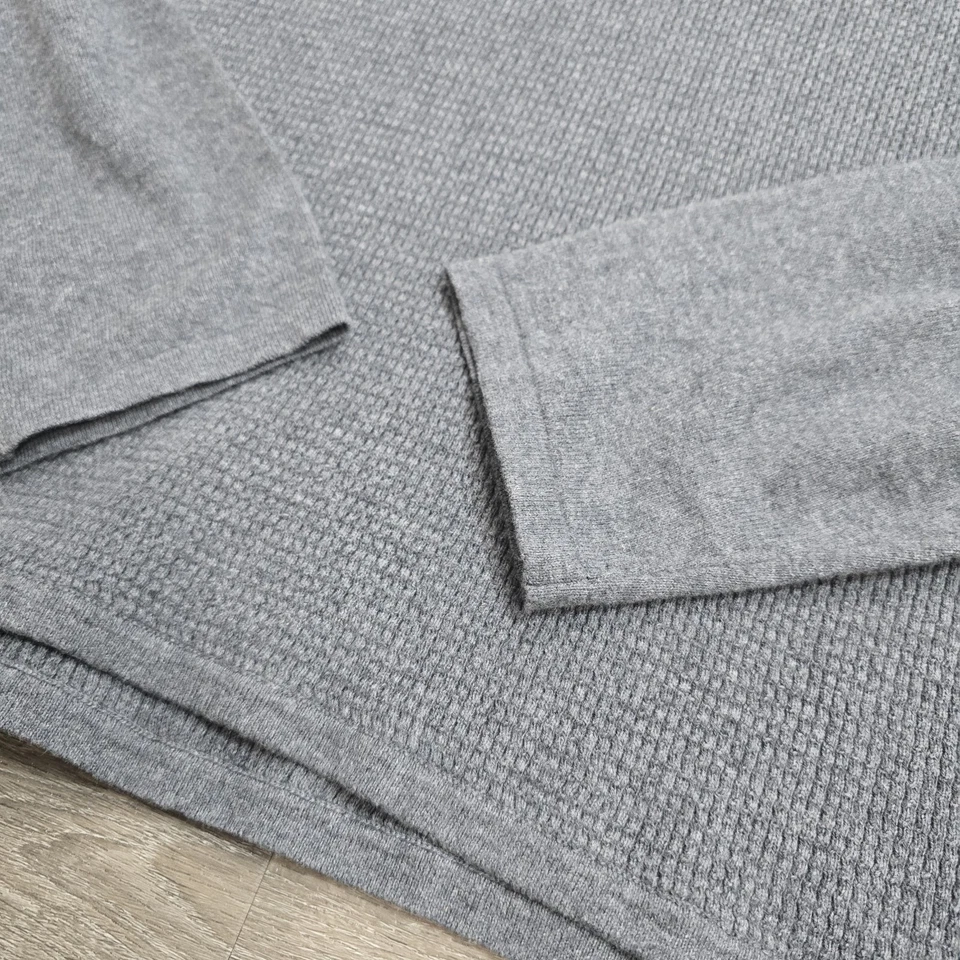 Zachary Prell хлопок кашемир вафель воронка 1/4 молнии свитер серый мужской XXL - Изображение 3 из 4