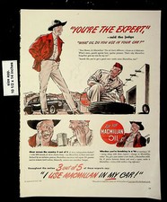 1946 Macmillan Oil Car Ring-Free Motor Vintage Print Ad 23259