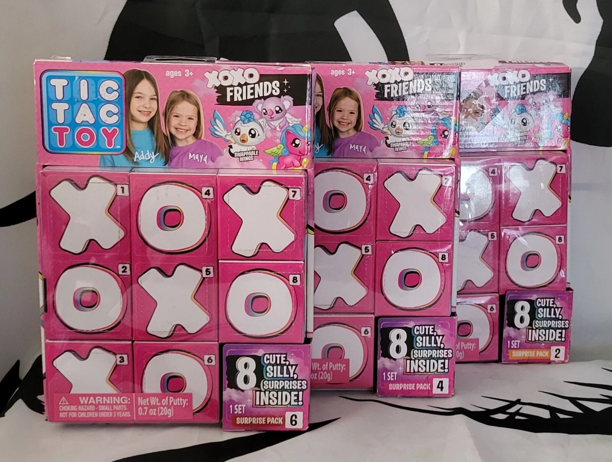 NEW Blip Tic Tac Toy XOXO 8 Surprises Lot of Three Packs 2 4 6 of 12