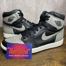 Jordan 1 Retro OG High Shadow Talla 8 555088-013 Negro Gris Raro Hombre’s Tenis