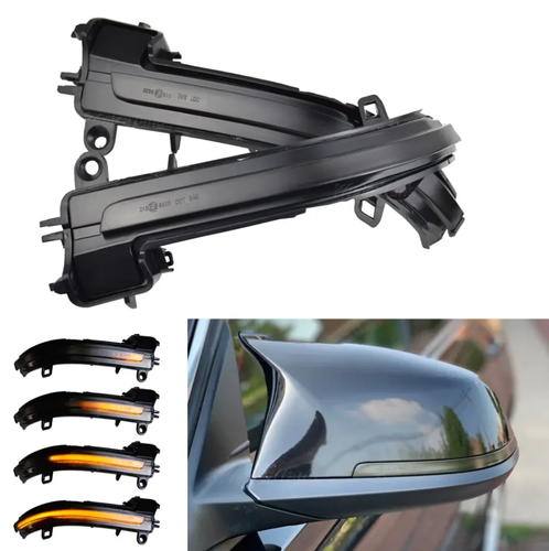 Smoked Dynamic Mirror Indicator Turn Signal Pair for BMW 2 Series F22 F23 14-17 - Picture 5 of 5