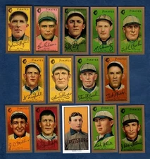 1911 Gold Border PITTSBURGH PIRATES T205 Team REPRINT Set + T206 Honus Wagner
