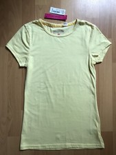 NWT Energie Juniors Women Size M Yellow Crew Neck Tee Shirt Top 