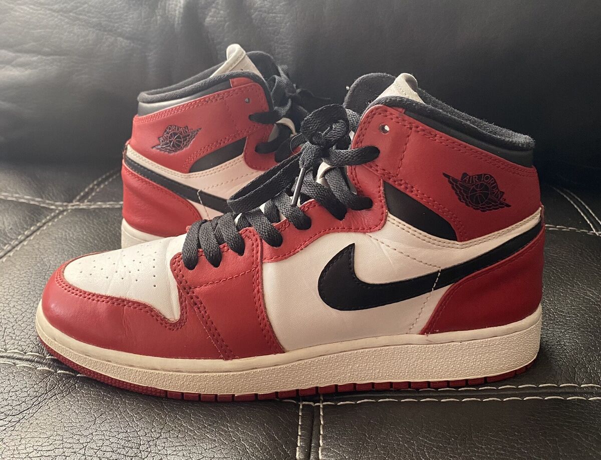 Size 6.5Y Air Jordan 1 Retro High OG - Chicago 2013 GS 332558 163 ...