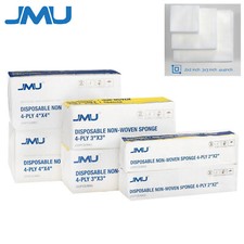 2000Pcs 10Bags Medical Non-Woven Sponges 4 Ply Gauze Pad First Aid Non-Sterile