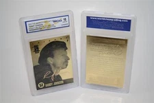 RANDY JOHNSON 2003 AUTOGRAPHED WCG GEM-MT 10 LIMITED EDITION 23KT GOLD CARD!