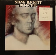 Steve Hackett Defector Vinyl Record LP VG/VG CDS4018 1980 1st Press