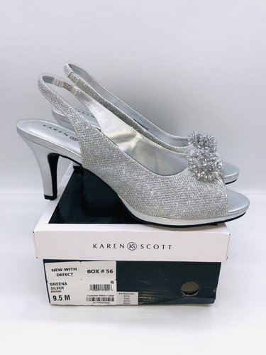 Breena Slingback Peep-Toe Pumps 