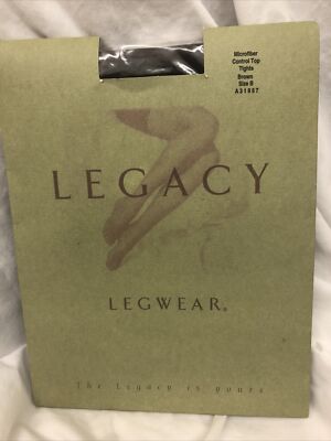 Legacy Legwear Microfiber Control Top Tights Brown SzB 4 11-5 9