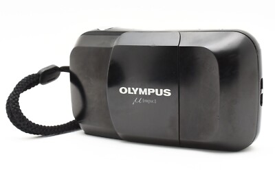 NEAR MINT] Olympus μ mju Black AF 35mm f/3.5 Film Camera