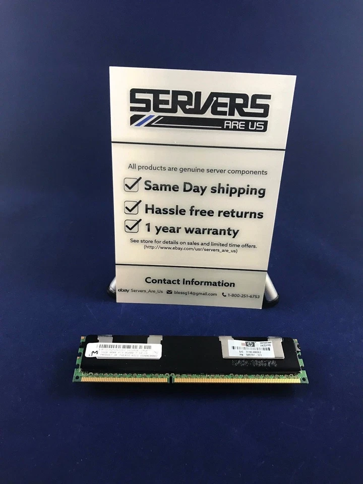 HP 16GB Memory 593915-b21 500207-171 595098-001 DDR3 1066 MHz PC3-8500 DRAM - Image 2 of 4