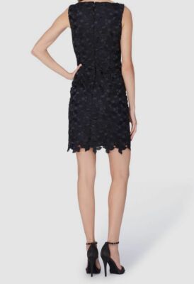 $148 Tahari ASL Women's Black Sleeveless Jewel Neck Sheath Dress Petite  Size 4P